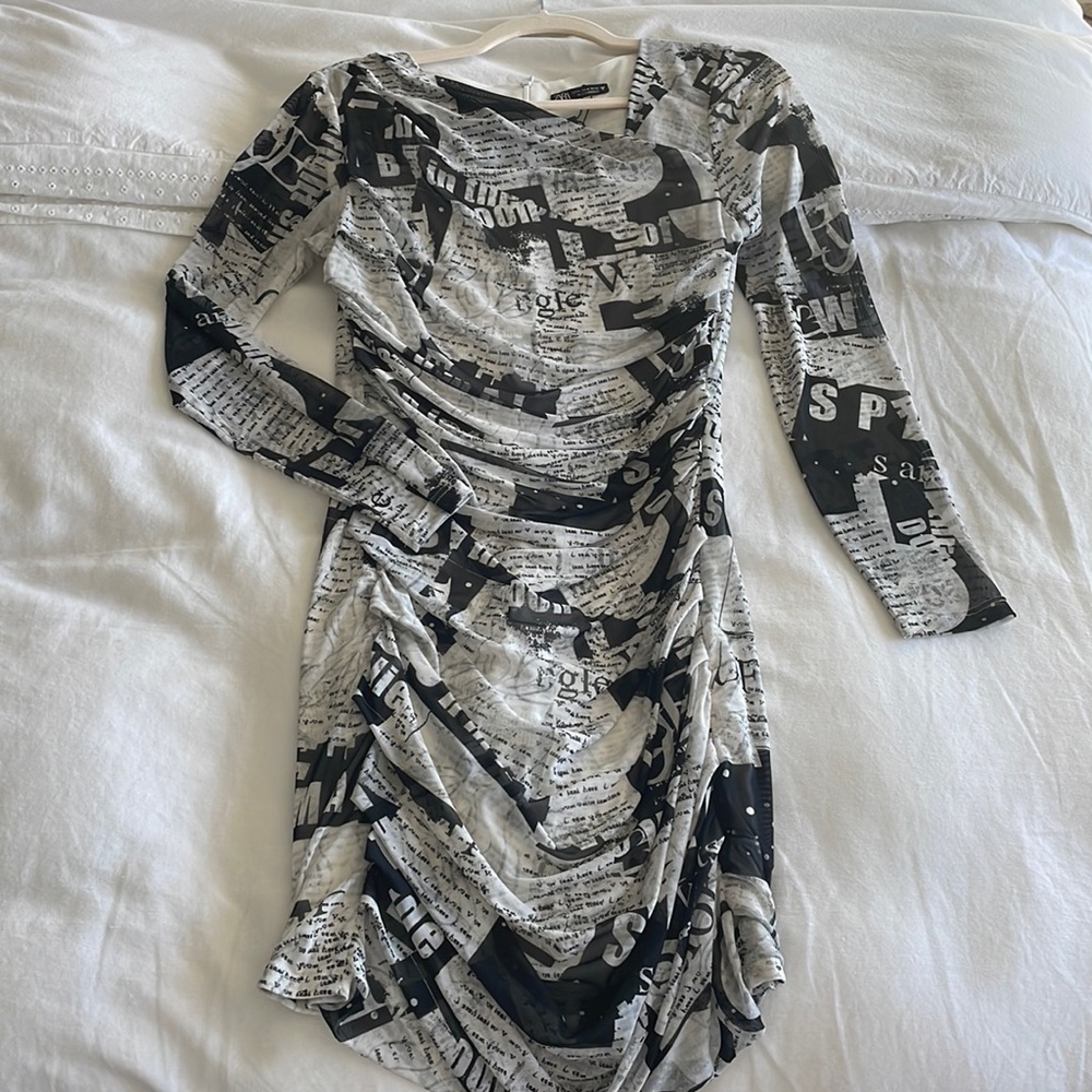 Zara printed dress